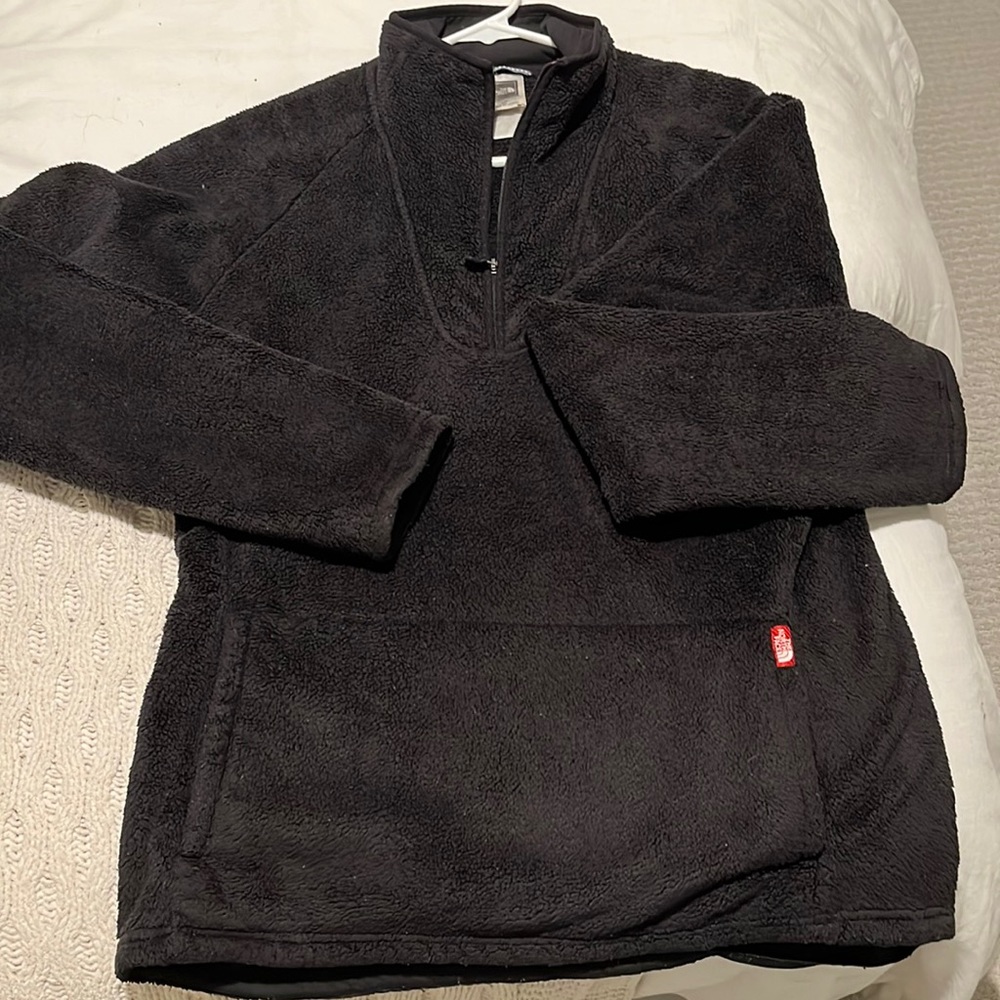The North Face 1/4 Zip Fuzzy Pullover sz L